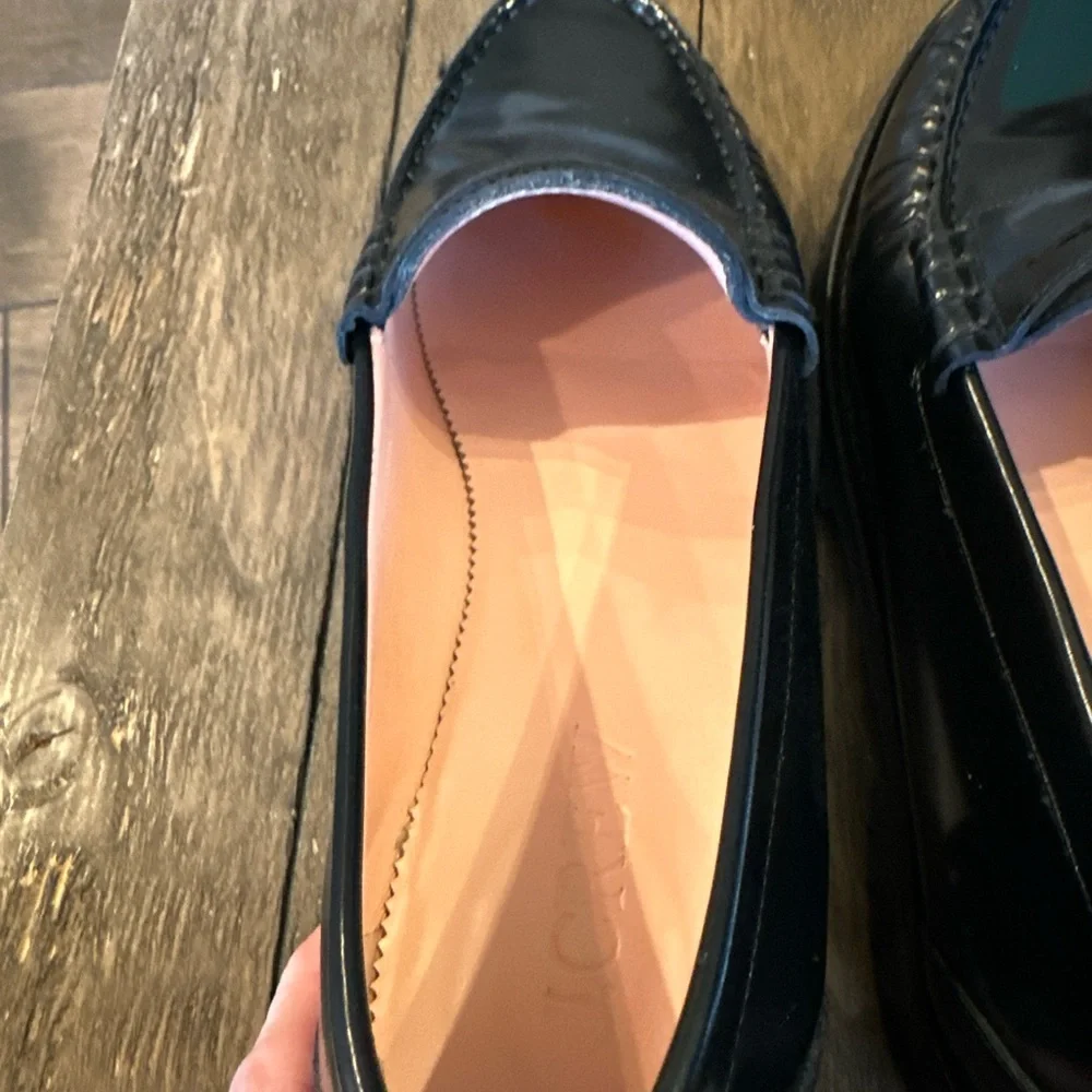 J Crew Winona lug-sole penny loafers in spazzolato leather 8.5 Bt893 - Picture 9 of 10